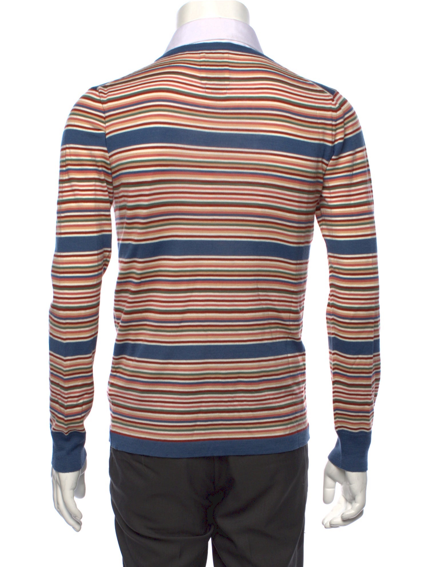 Visvim Striped V-Neck Cardigan